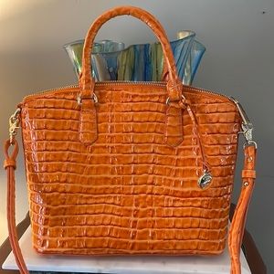 Brahmin Duxbury in Tangerine La Scala